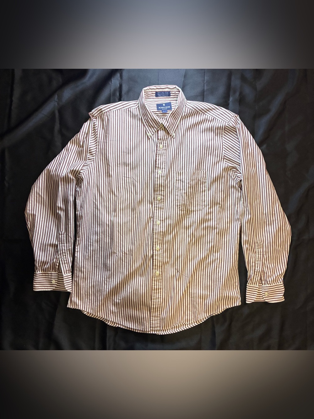 Nordstrom Classic Men’s Striped Button Down Dress Shirt 16 1/2-35